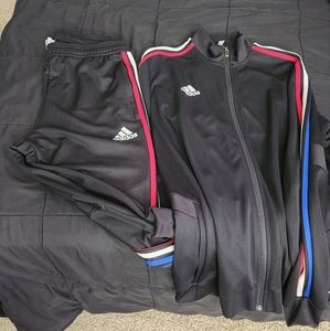 Adidas men matching track suit